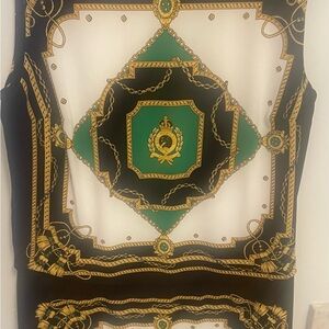 Lauren Ralph Lauren Equestrian Print Dress Sleeveless Pullover Size 8   EUC